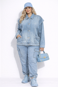 Giacca in denim Curvy