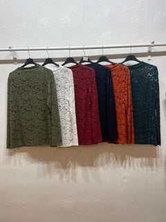 Sottogiacca merletto curvy