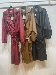 Trench ecopelle curvy