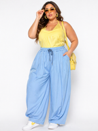 Pantaloni peonia curvy