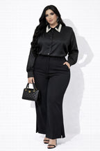 Camicia perlina curvy