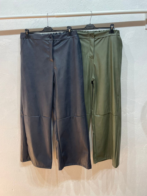 Pantaloni ecopelle curvy