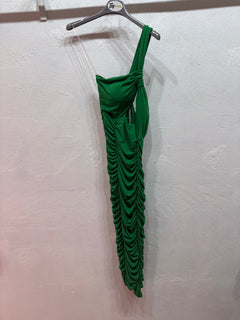 Abito verde slim