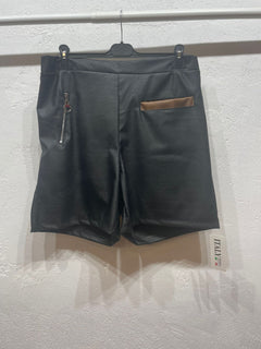 Pantaloncino ecopelle curvy