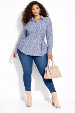Camicia quadrettini curvy