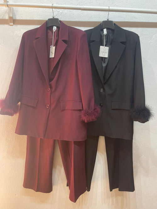Tailleur plume