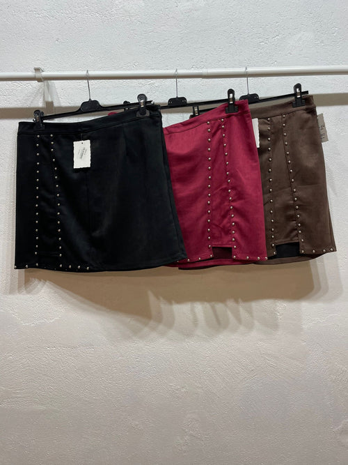 Minigonna borchia curvy