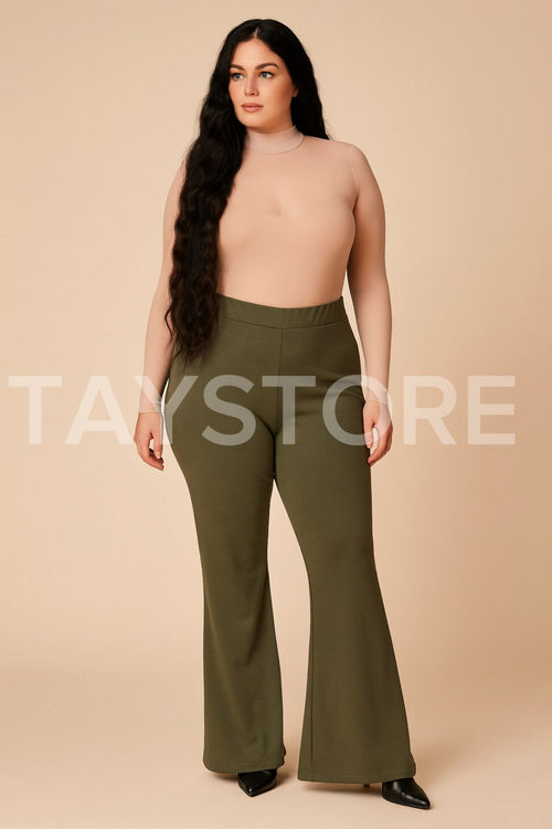 Pantaloni zampetta curvy