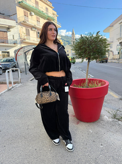 Giacca in velluto curvy