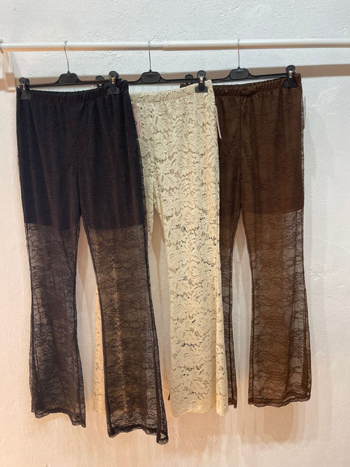 Pantaloni merletto curvy