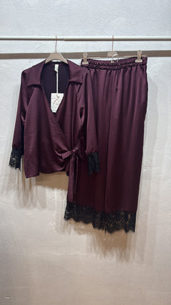 Coordinato in raso curvy