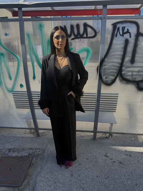 Tailleur plume