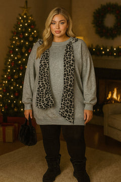 Felpa animalier moka