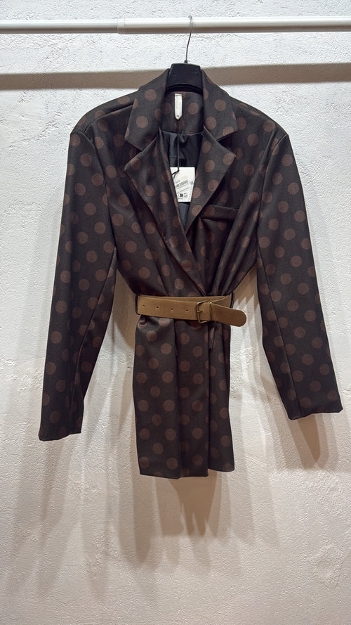 Giacca pois curvy