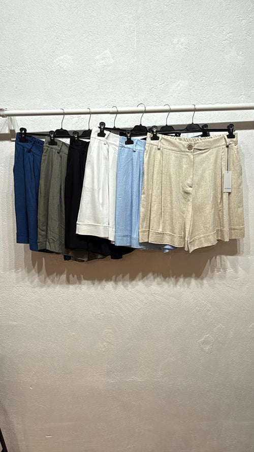 Pantaloncino misto lino showgirls